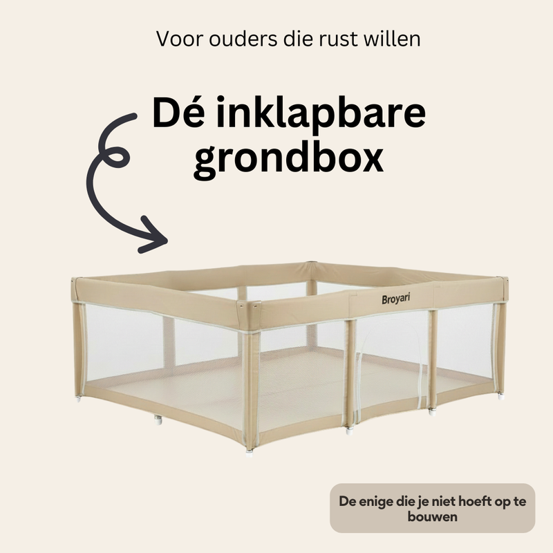 Grondbox afmetingen uitgelegd met ruimte rondom in woonkamer