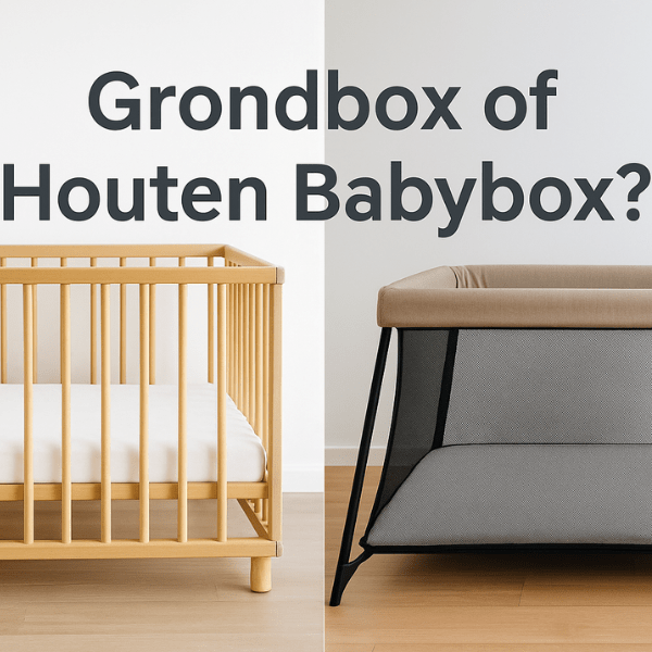 Vergelijking houten babybox en inklapbare grondbox