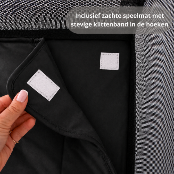 Grondbox Baby Zwart – Inklapbaar – Inclusief mat & Speelballen - Broyari