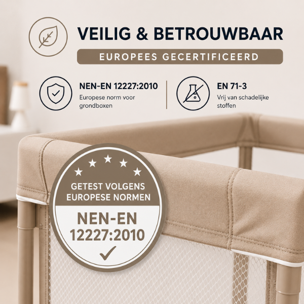Grondbox Baby Beige – Inklapbaar – Inclusief mat & Speelballen - Broyari
