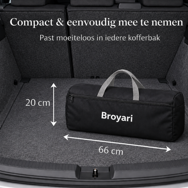 Grondbox Baby Zwart – Inklapbaar – Inclusief mat & Speelballen - Broyari