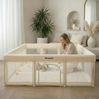 Grondbox Baby Beige – Inklapbaar – Inclusief mat & Speelballen - Broyari