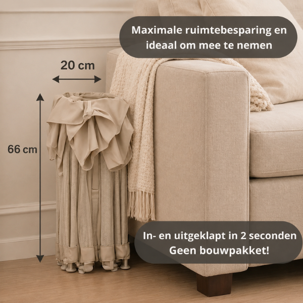 Grondbox Baby Beige – Inklapbaar – Inclusief mat & Speelballen - Broyari