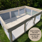Grondbox Baby Beige – Inklapbaar – Inclusief mat & Speelballen - Broyari