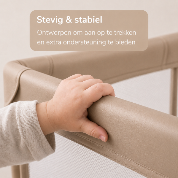 Grondbox Baby Beige – Inklapbaar – Inclusief mat & Speelballen - Broyari