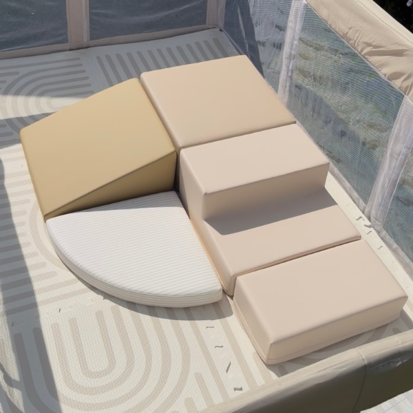 Foamblokken Speelset – Montessori Klimset Beige | Broyari