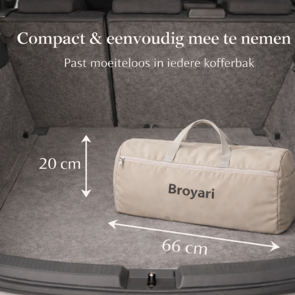 Grondbox Baby Beige – Inklapbaar – Inclusief mat & Speelballen - Broyari